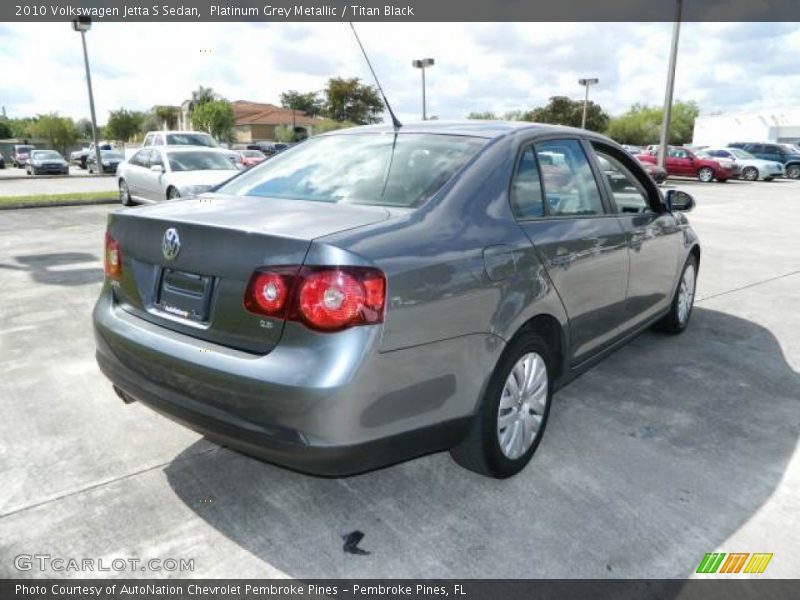 Platinum Grey Metallic / Titan Black 2010 Volkswagen Jetta S Sedan