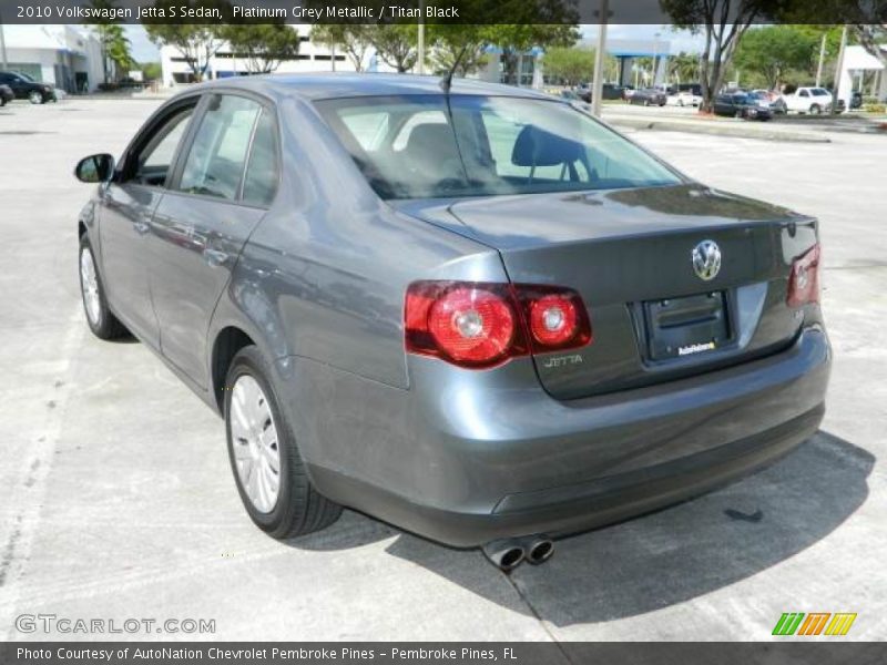 Platinum Grey Metallic / Titan Black 2010 Volkswagen Jetta S Sedan