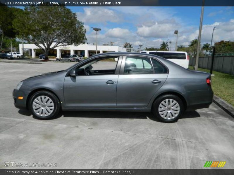Platinum Grey Metallic / Titan Black 2010 Volkswagen Jetta S Sedan