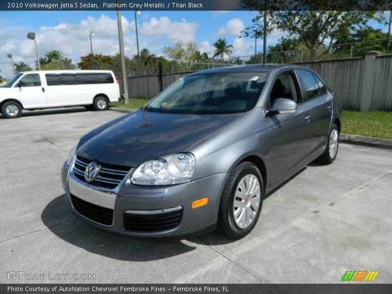 Platinum Grey Metallic / Titan Black 2010 Volkswagen Jetta S Sedan