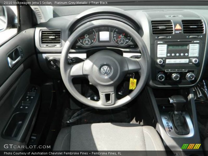 Platinum Grey Metallic / Titan Black 2010 Volkswagen Jetta S Sedan