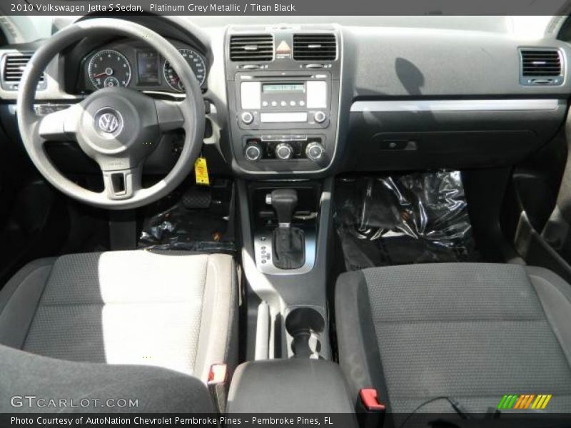 Platinum Grey Metallic / Titan Black 2010 Volkswagen Jetta S Sedan