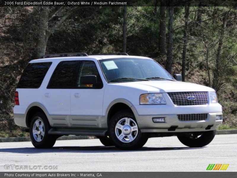 Oxford White / Medium Parchment 2006 Ford Expedition Eddie Bauer