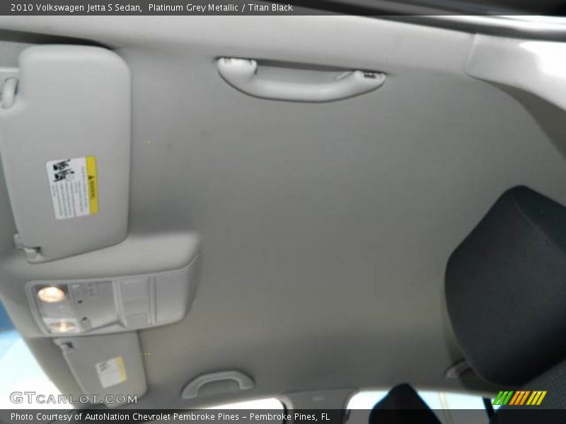 Platinum Grey Metallic / Titan Black 2010 Volkswagen Jetta S Sedan