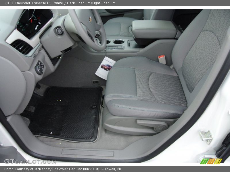 White / Dark Titanium/Light Titanium 2013 Chevrolet Traverse LS