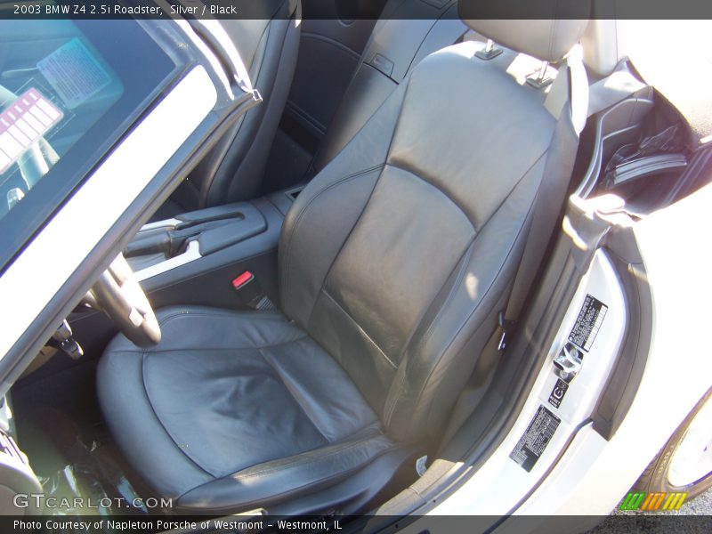 Silver / Black 2003 BMW Z4 2.5i Roadster