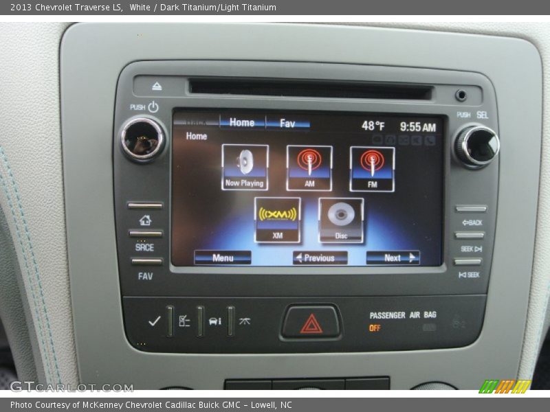 White / Dark Titanium/Light Titanium 2013 Chevrolet Traverse LS
