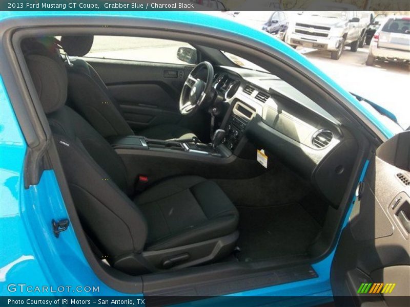 Grabber Blue / Charcoal Black 2013 Ford Mustang GT Coupe