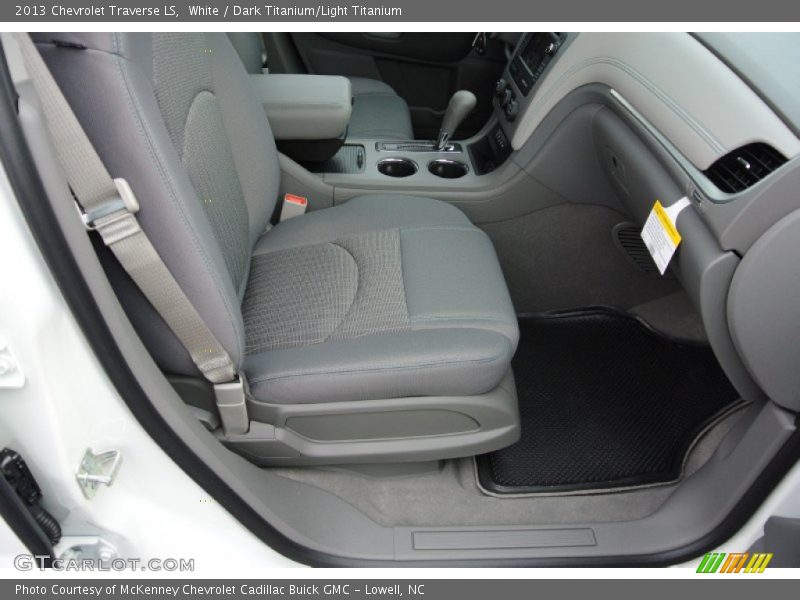 White / Dark Titanium/Light Titanium 2013 Chevrolet Traverse LS
