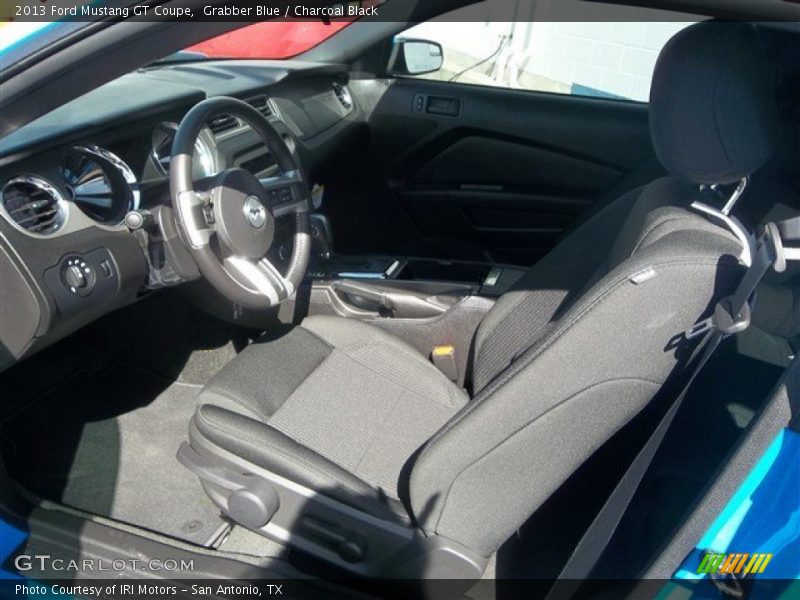 Grabber Blue / Charcoal Black 2013 Ford Mustang GT Coupe