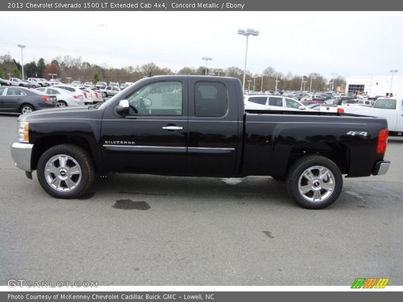Concord Metallic / Ebony 2013 Chevrolet Silverado 1500 LT Extended Cab 4x4