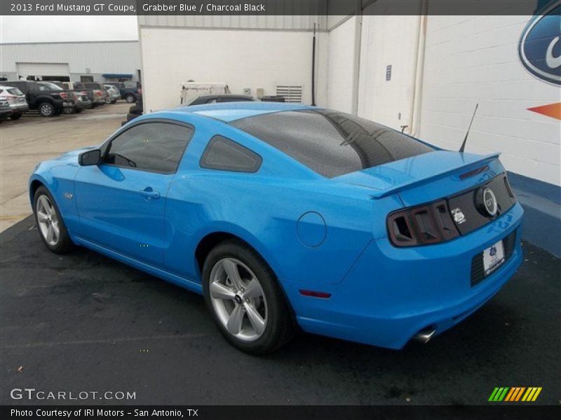 Grabber Blue / Charcoal Black 2013 Ford Mustang GT Coupe