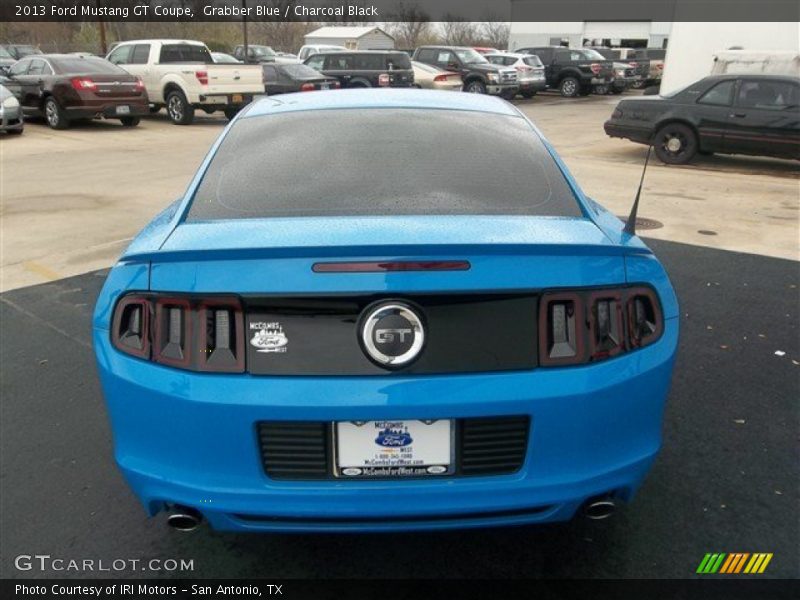 Grabber Blue / Charcoal Black 2013 Ford Mustang GT Coupe
