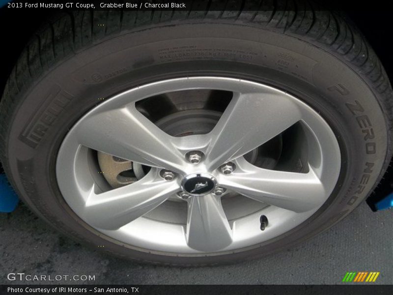 Grabber Blue / Charcoal Black 2013 Ford Mustang GT Coupe