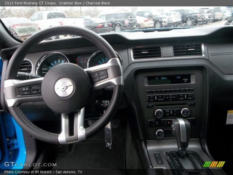 Grabber Blue / Charcoal Black 2013 Ford Mustang GT Coupe