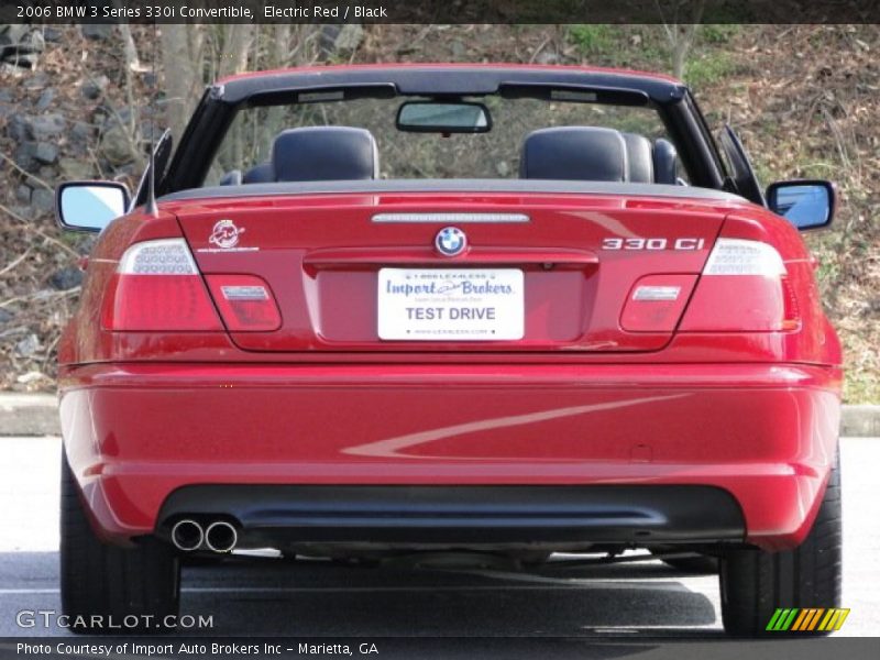 Electric Red / Black 2006 BMW 3 Series 330i Convertible