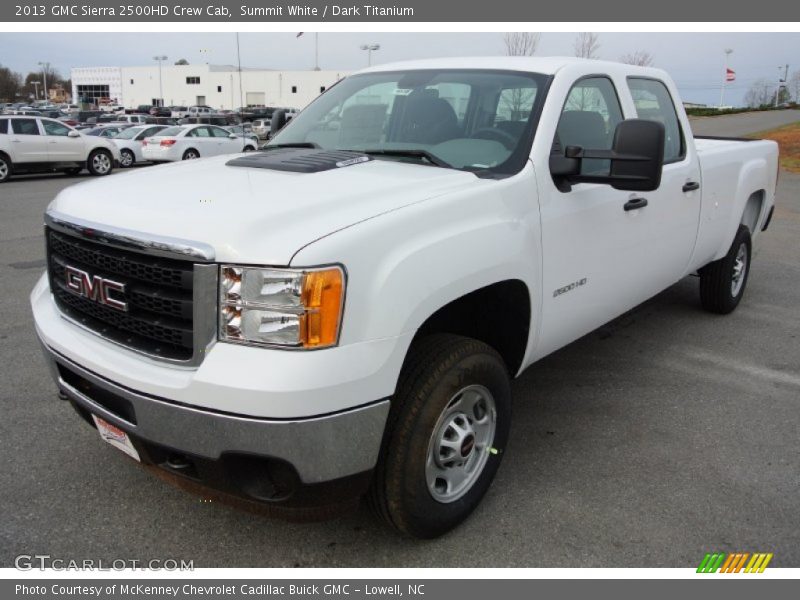 Summit White / Dark Titanium 2013 GMC Sierra 2500HD Crew Cab