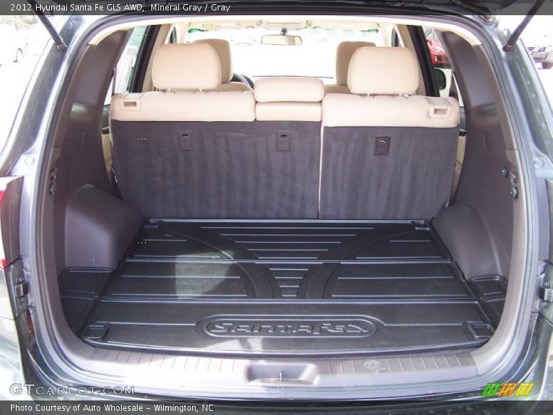 Mineral Gray / Gray 2012 Hyundai Santa Fe GLS AWD