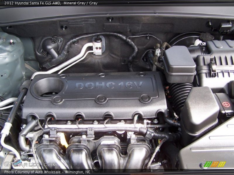 Mineral Gray / Gray 2012 Hyundai Santa Fe GLS AWD