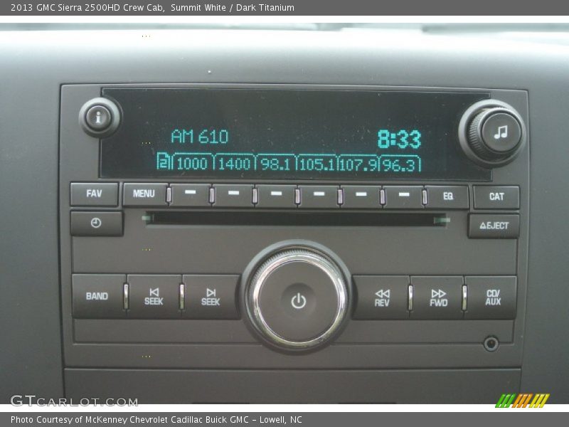 Audio System of 2013 Sierra 2500HD Crew Cab