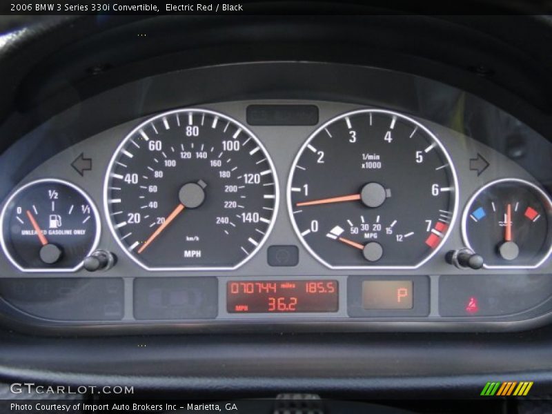  2006 3 Series 330i Convertible 330i Convertible Gauges