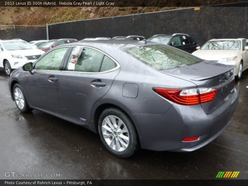 Nebula Gray Pearl / Light Gray 2013 Lexus ES 300h Hybrid