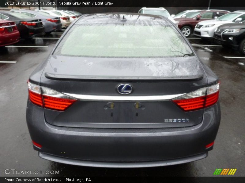 Nebula Gray Pearl / Light Gray 2013 Lexus ES 300h Hybrid