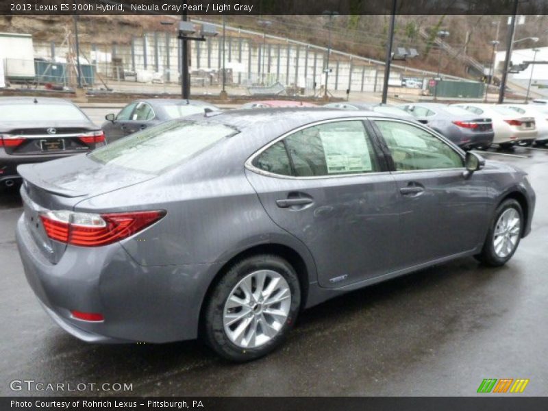 Nebula Gray Pearl / Light Gray 2013 Lexus ES 300h Hybrid