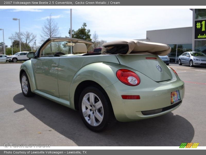 Gecko Green Metallic / Cream 2007 Volkswagen New Beetle 2.5 Convertible