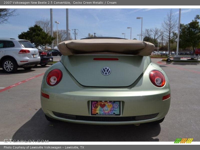 Gecko Green Metallic / Cream 2007 Volkswagen New Beetle 2.5 Convertible
