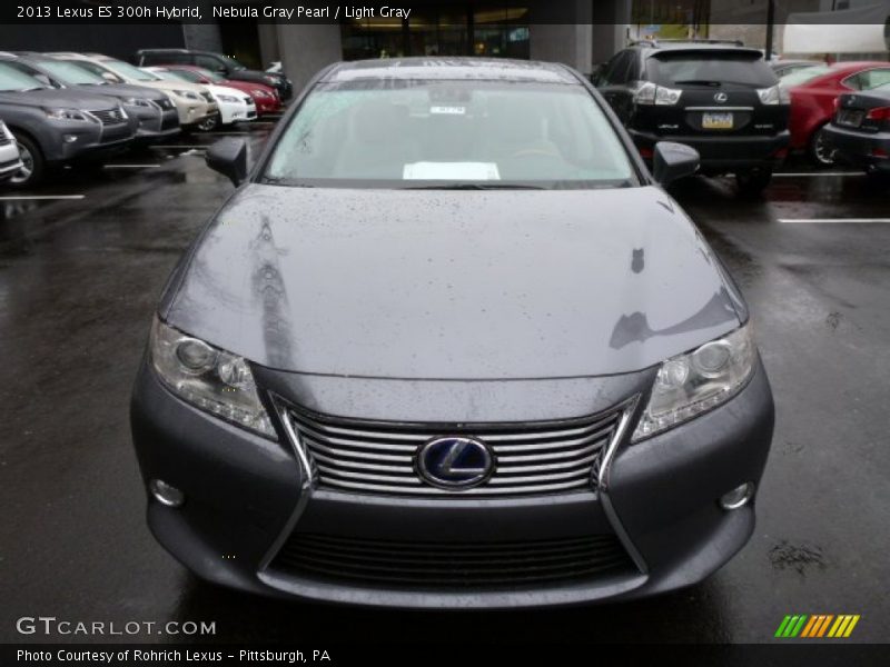 Nebula Gray Pearl / Light Gray 2013 Lexus ES 300h Hybrid