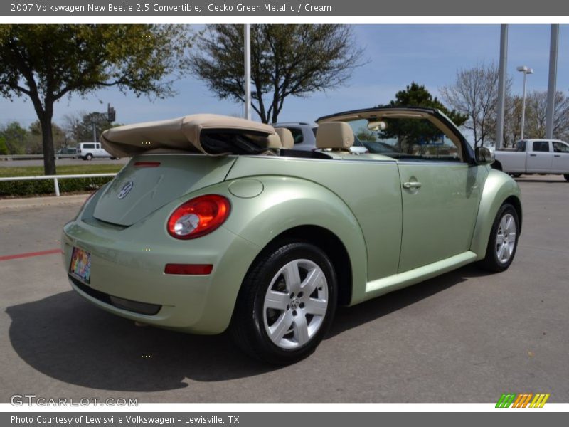 Gecko Green Metallic / Cream 2007 Volkswagen New Beetle 2.5 Convertible