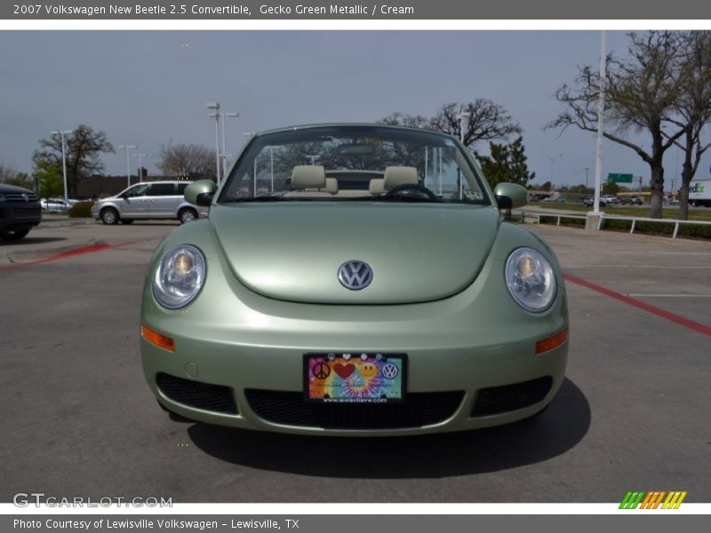 Gecko Green Metallic / Cream 2007 Volkswagen New Beetle 2.5 Convertible