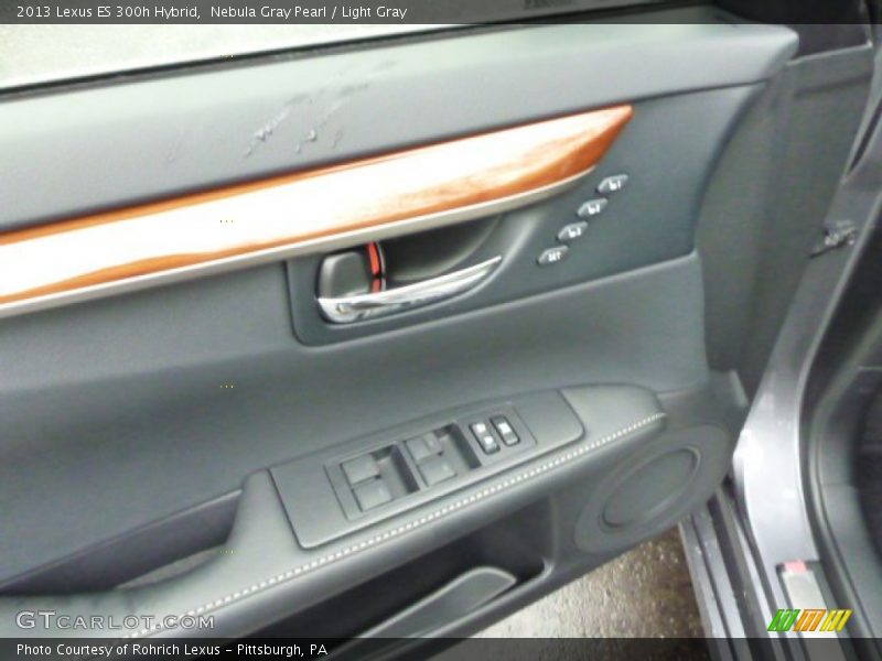 Nebula Gray Pearl / Light Gray 2013 Lexus ES 300h Hybrid
