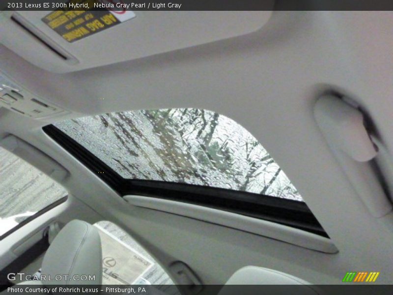 Nebula Gray Pearl / Light Gray 2013 Lexus ES 300h Hybrid
