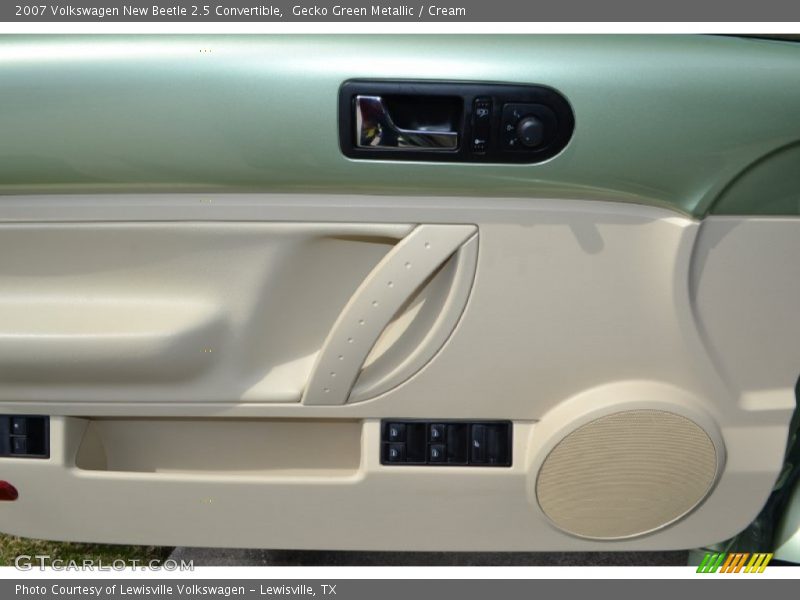 Gecko Green Metallic / Cream 2007 Volkswagen New Beetle 2.5 Convertible