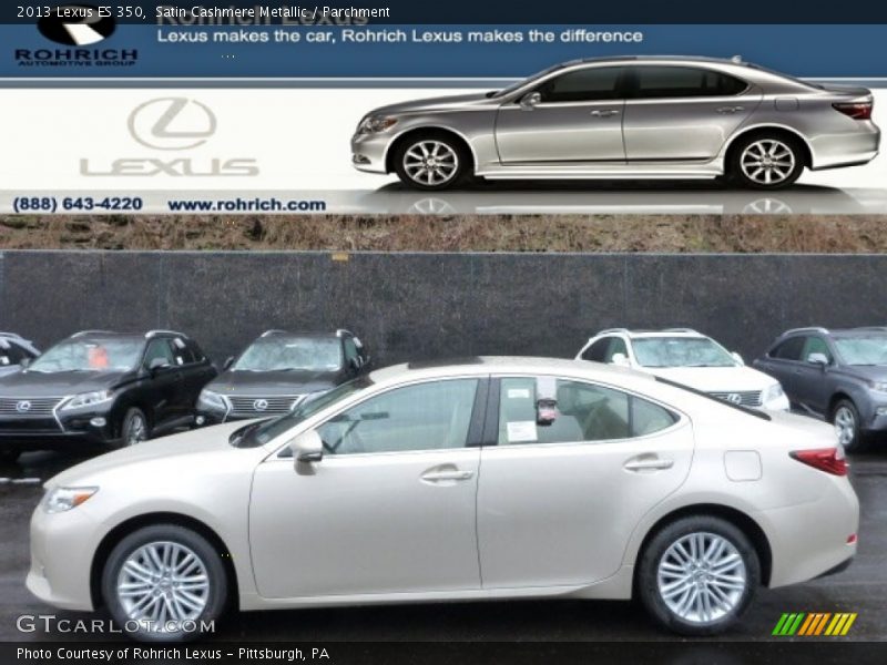 Satin Cashmere Metallic / Parchment 2013 Lexus ES 350