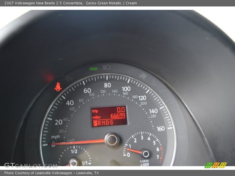 Gecko Green Metallic / Cream 2007 Volkswagen New Beetle 2.5 Convertible