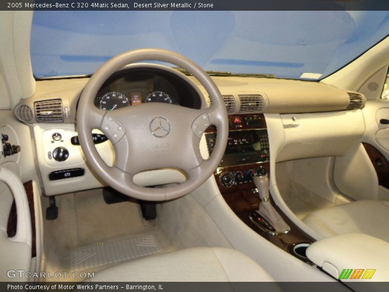 Desert Silver Metallic / Stone 2005 Mercedes-Benz C 320 4Matic Sedan