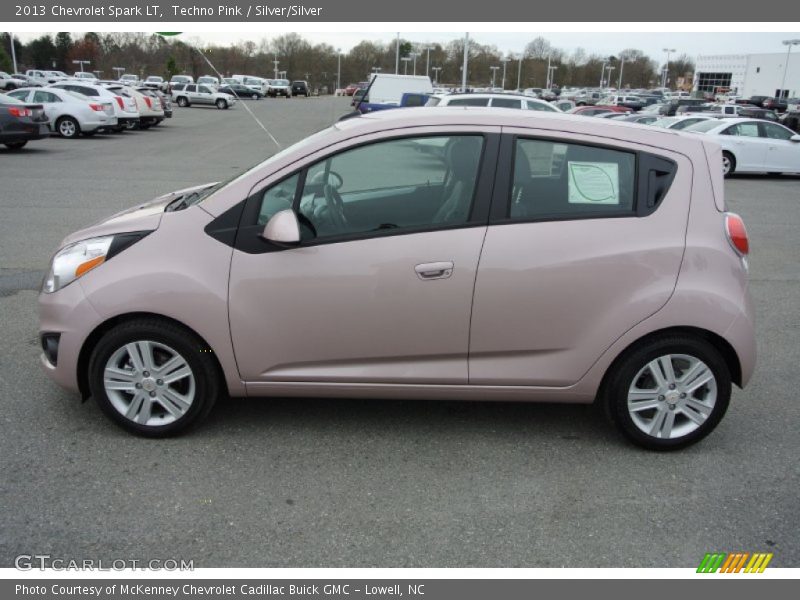 Techno Pink / Silver/Silver 2013 Chevrolet Spark LT