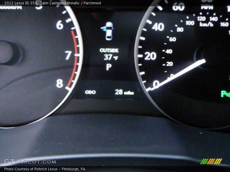 Satin Cashmere Metallic / Parchment 2013 Lexus ES 350