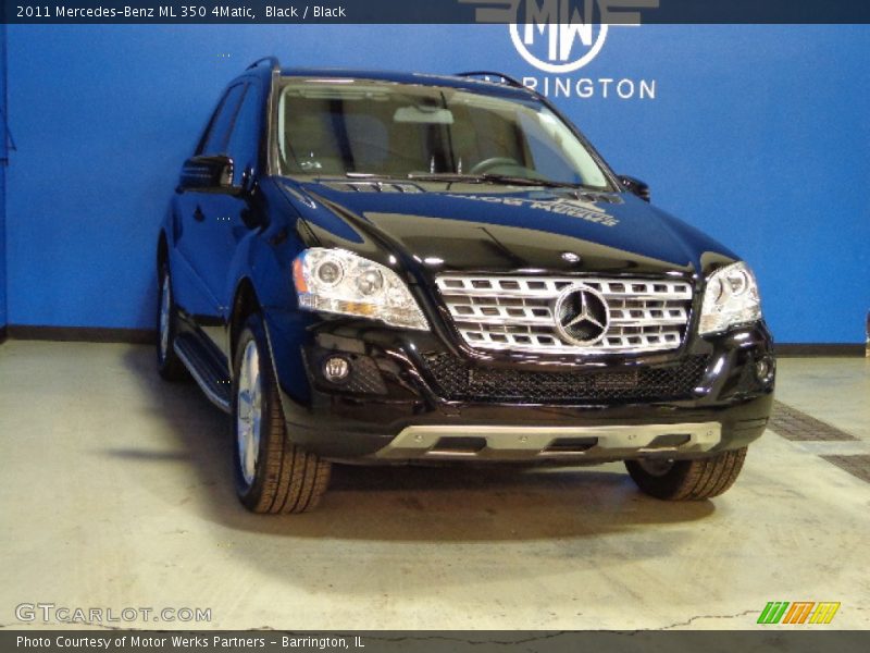 Black / Black 2011 Mercedes-Benz ML 350 4Matic