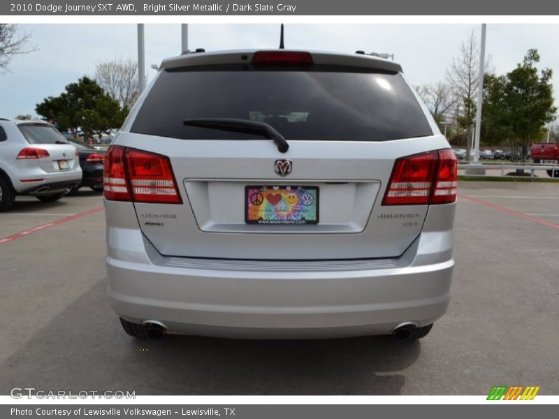 Bright Silver Metallic / Dark Slate Gray 2010 Dodge Journey SXT AWD