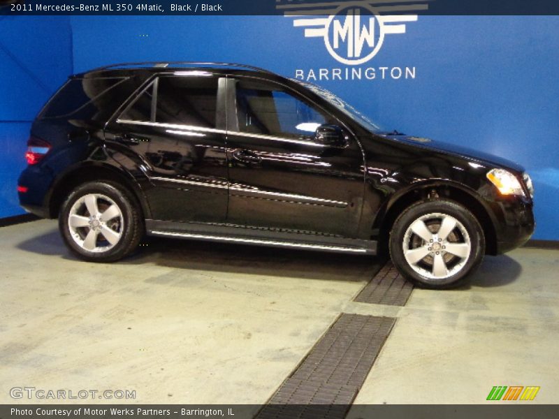 Black / Black 2011 Mercedes-Benz ML 350 4Matic