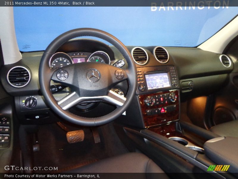 Black / Black 2011 Mercedes-Benz ML 350 4Matic