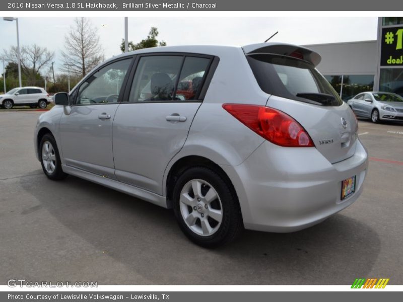 Brilliant Silver Metallic / Charcoal 2010 Nissan Versa 1.8 SL Hatchback