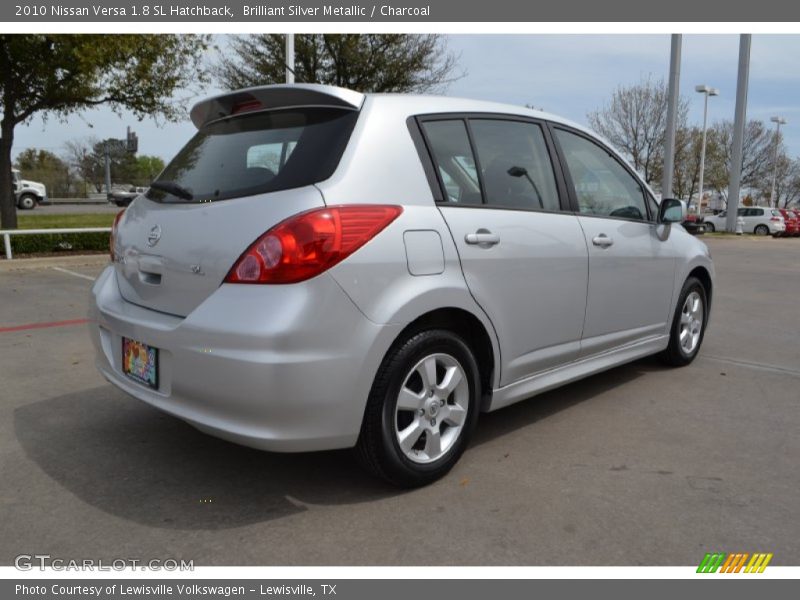Brilliant Silver Metallic / Charcoal 2010 Nissan Versa 1.8 SL Hatchback