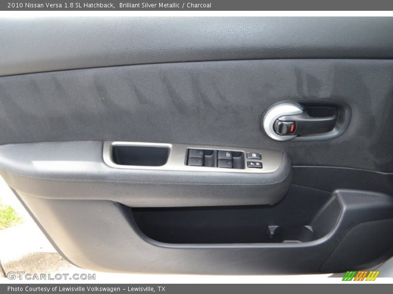 Brilliant Silver Metallic / Charcoal 2010 Nissan Versa 1.8 SL Hatchback