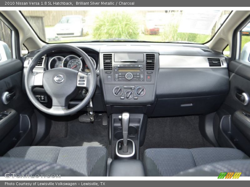 Brilliant Silver Metallic / Charcoal 2010 Nissan Versa 1.8 SL Hatchback