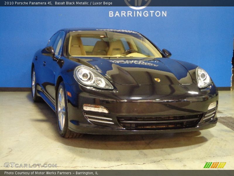 Basalt Black Metallic / Luxor Beige 2010 Porsche Panamera 4S